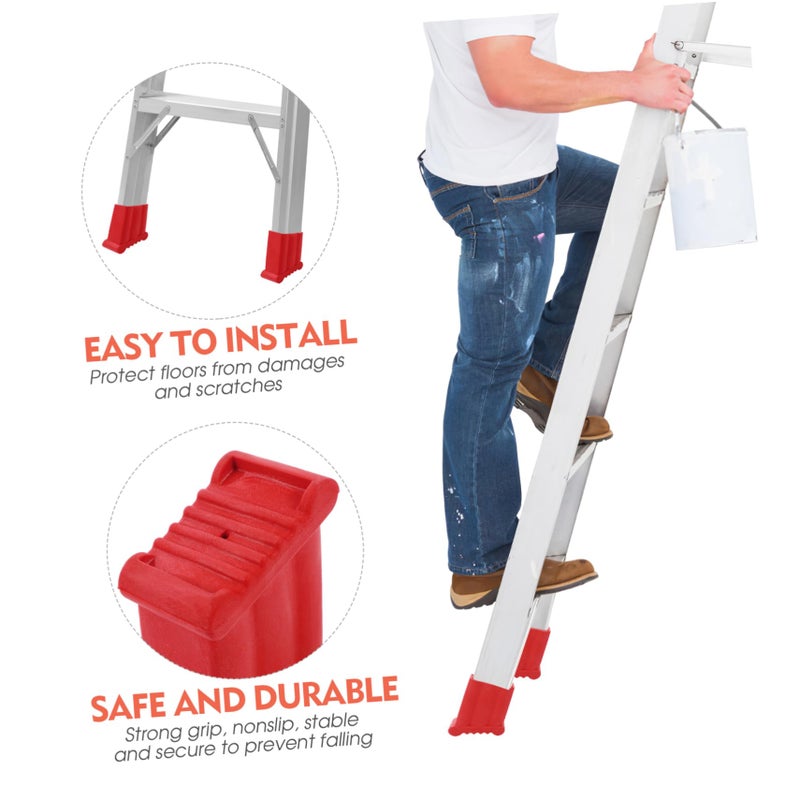 2Pcs Stepladder Feet Covers Non Slip Protective Pads for Enhanced Stability and Floor Protection - Image 4