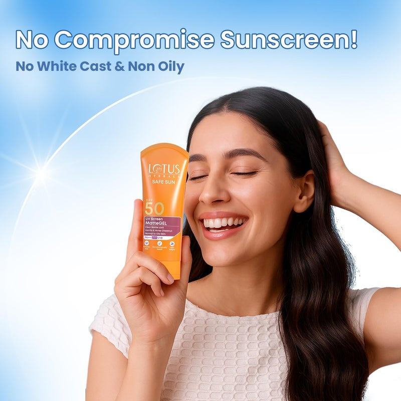 Lotus Herbals Safe Sun UV Screen Matte Gel SPF 50 - Image 5