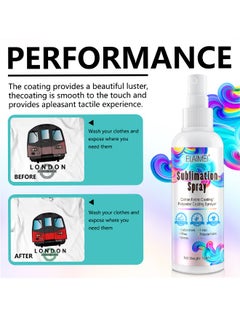 Elaimei Sublimation spray, 100 ML, Suitable For Cotton Shirts And Polyester Fabrics,Including 100% Cotton, Cartons, Handbags, Pillows, Mugs, Canvas, Fast Drying, Super Strong Bonding, Waterproof, High Gloss Vivid  - Image 5