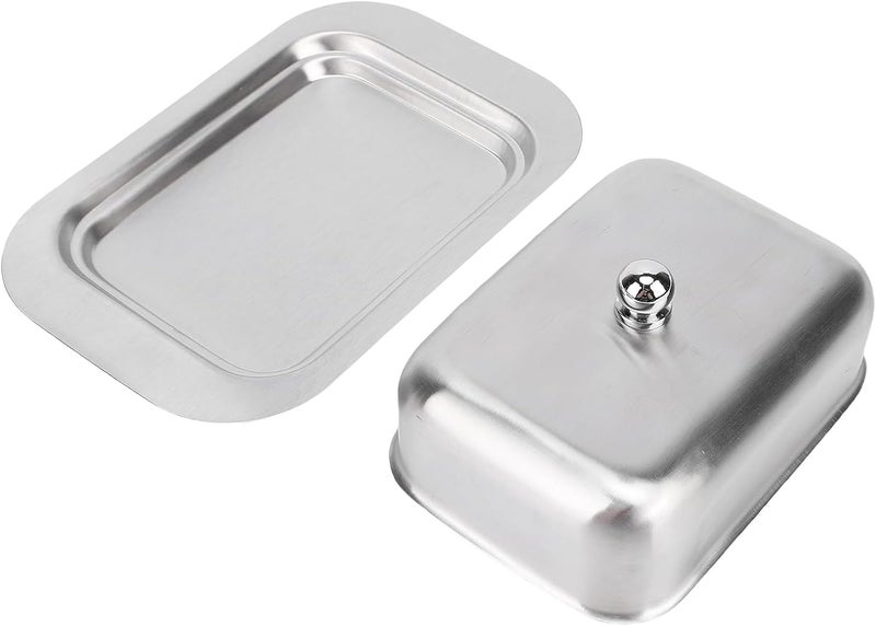 Focket Butter Dish With Lid, Food Grade Stainless Steel Airtight Butter Holder, Cheese Storage Box With Dishwasher Safe for Kitchen Countertop Refrigerator - Image 5