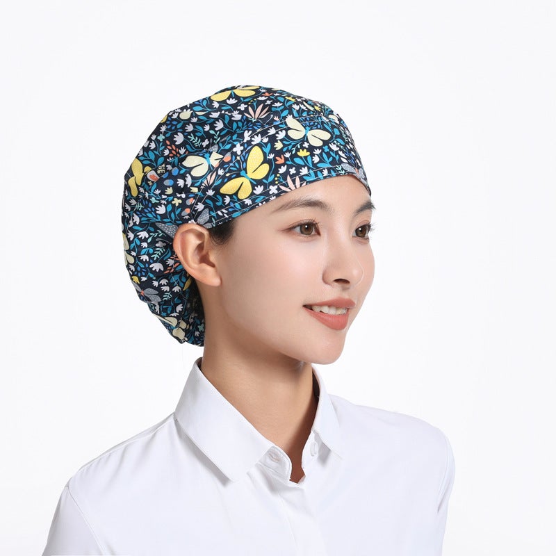 Breathable Food Work Hat Bag Hair Cooking Oil Smoke Restaurant Chef Hat Health Home Nurse Dust Cap - Image 1