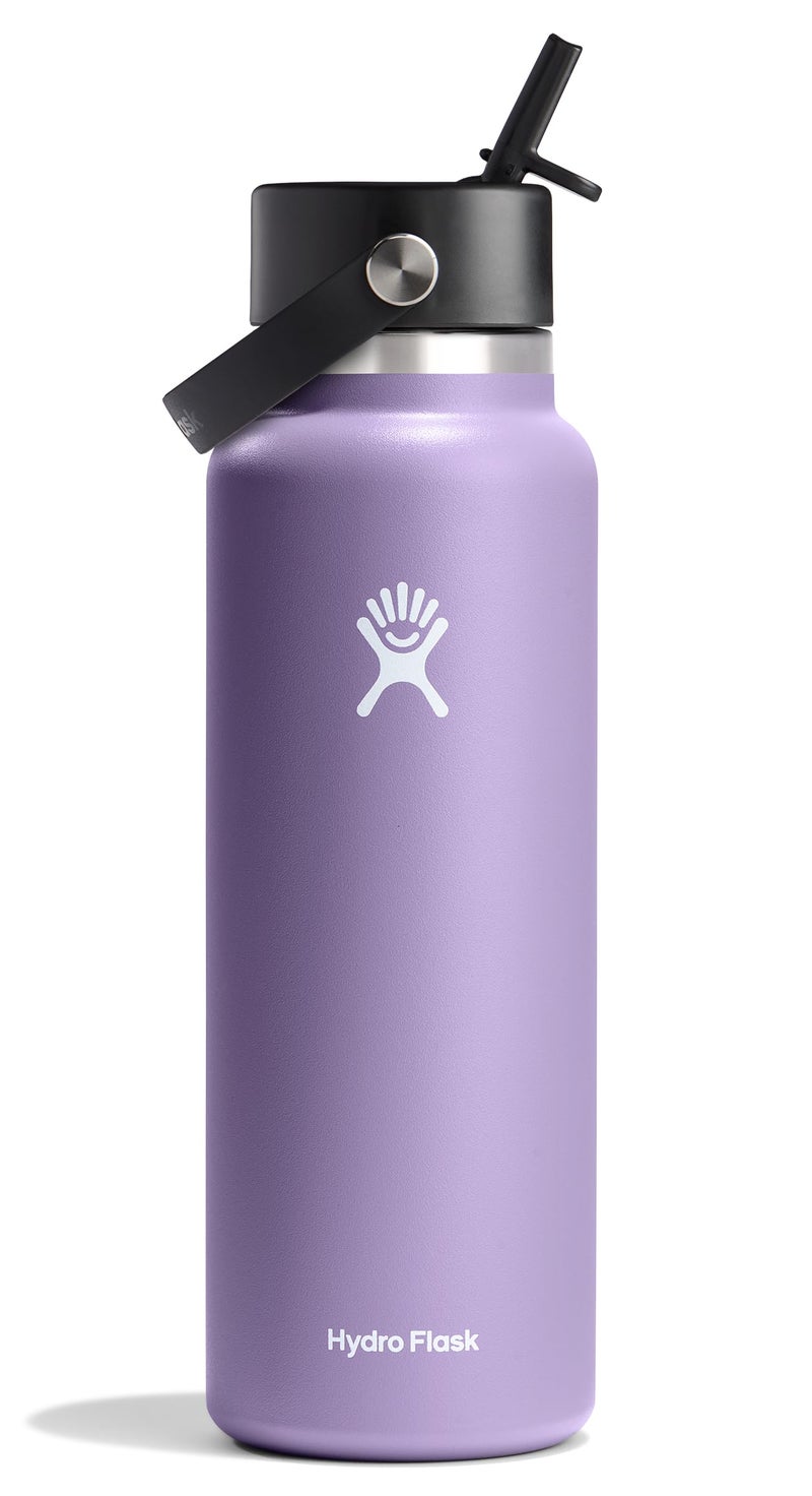 Hydro Flask 40 Oz Wide Mouth Flex Straw Cap Moonshadow - Image 1