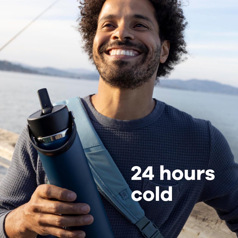 Hydro Flask 40 Oz Wide Mouth Flex Straw Cap Moonshadow - Image 3