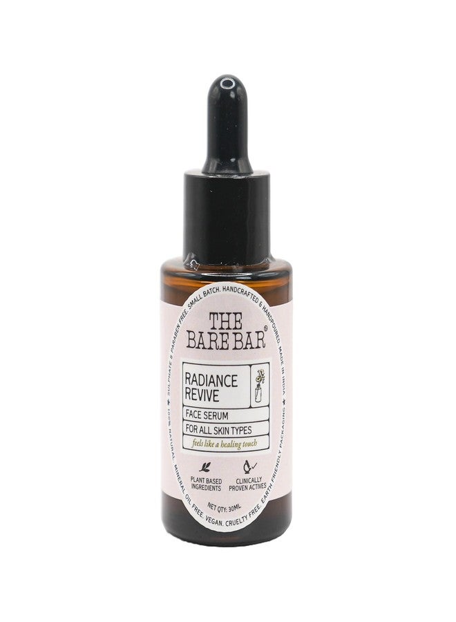 The Bare Bar Radiance Revive Serum - 30 ml | Brightening, Anti-Aging & Hydrating Serum for Glowing Skin, Dark Spots & Fine Lines | For Men & Women - Image 1