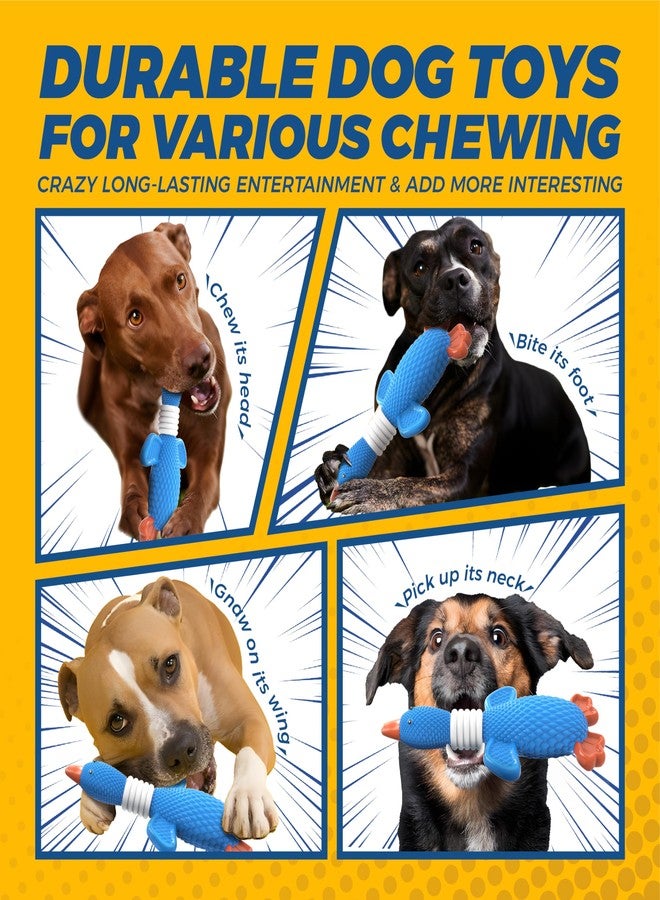 Vitscan Upgraded Nylon Goose Dog Toys for Aggressive Chewers,Tough Dog Toys for Large Dogs Medium Breed,Durable Dog Chew Toys for Teething,Heavy Duty Bone Indestructible Dog Toy - Image 5