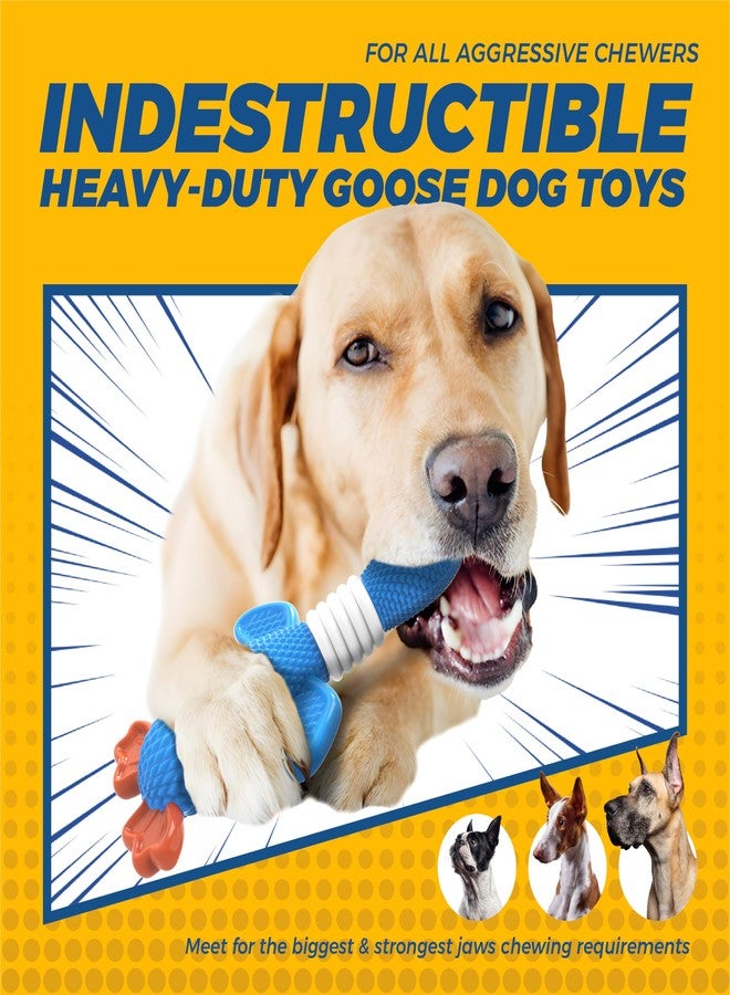 Vitscan Upgraded Nylon Goose Dog Toys for Aggressive Chewers,Tough Dog Toys for Large Dogs Medium Breed,Durable Dog Chew Toys for Teething,Heavy Duty Bone Indestructible Dog Toy - Image 2