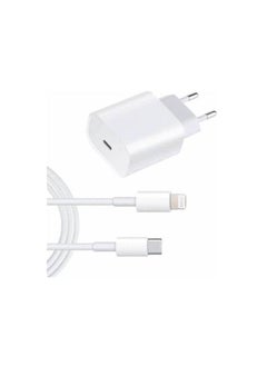 20W USB-C Power Adapter With Lightning To USB-C Cable