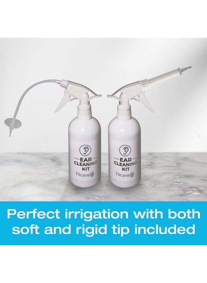 Tilcare Ear Wax Remover - Ear Wash System for Adults & Children - Perfect Ear Cleaning Kit - Includes Basin, Syringe, Curette Set, Towel and 30 Disposable Tips - Image 3
