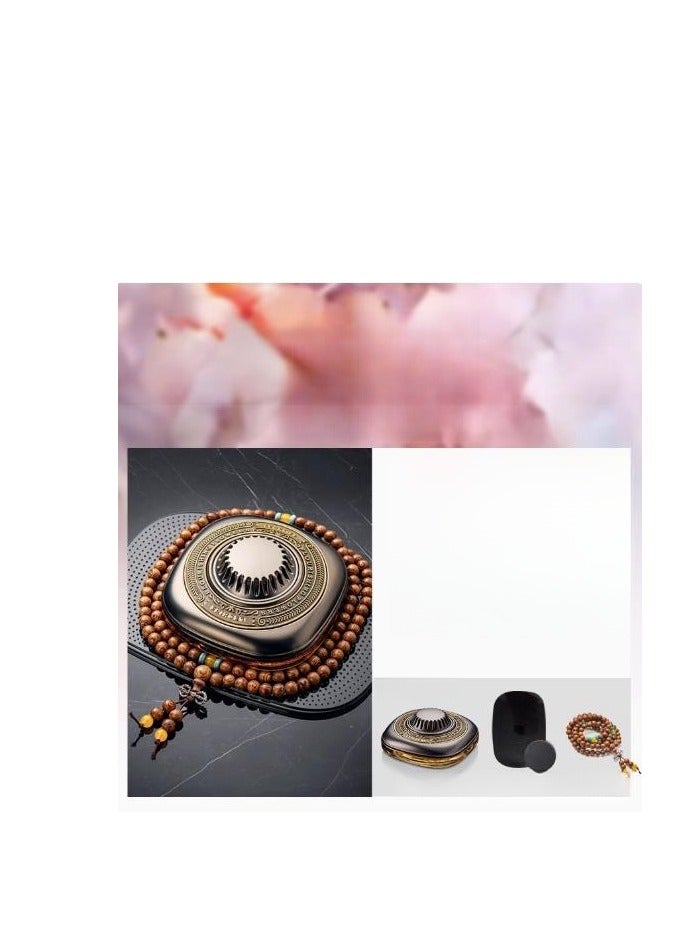 Car Aromatherapy Three Piece Set (Fragrance+Anti Slip Pad+Wooden Bracelet)  - Image 1