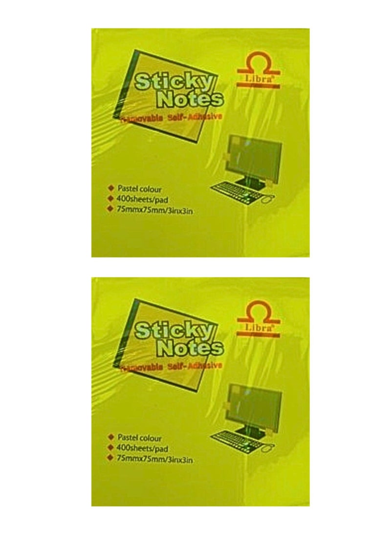 Libra Sticky Note 3×3 Cube 5 Colors Neon (Pack of 2) - Image 1