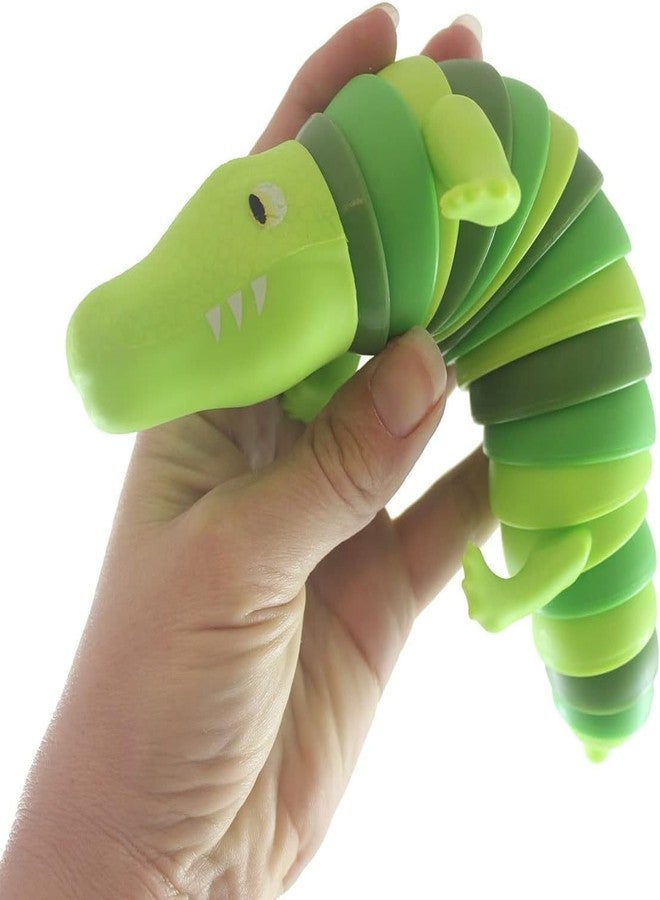 Chocozone Crawling Caterpillar Toy Toddler Toys for Kids Flexible Clicky Sound Making Sensory Toys for 2+ Years Old Boys & Girls (21cm Crocodile) - Image 1