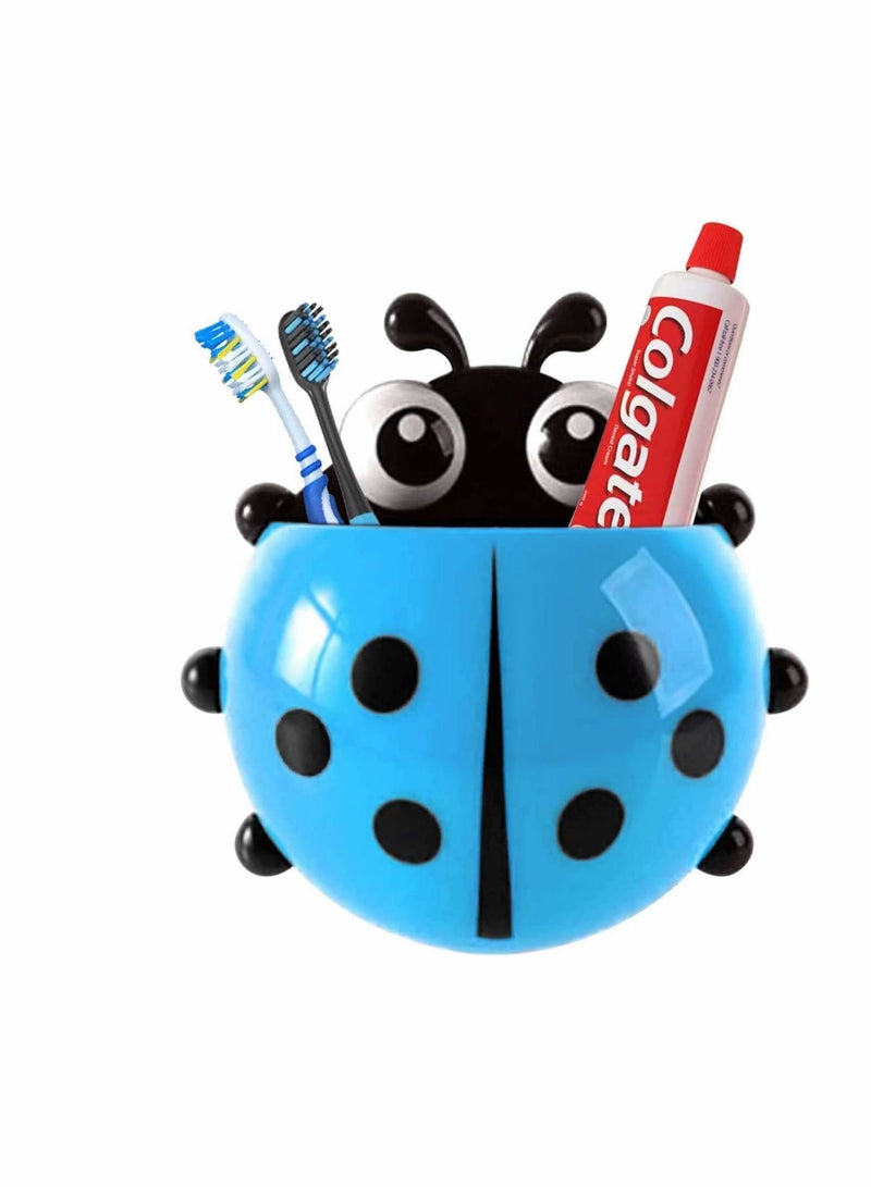 Toothbrush Stand Wall Suction Cup, Cute Cartoon Mount Holder Container Mighty Toothpaste Razor Bathroom Organizer Storage Mounted Small Toiletry Items - Image 1