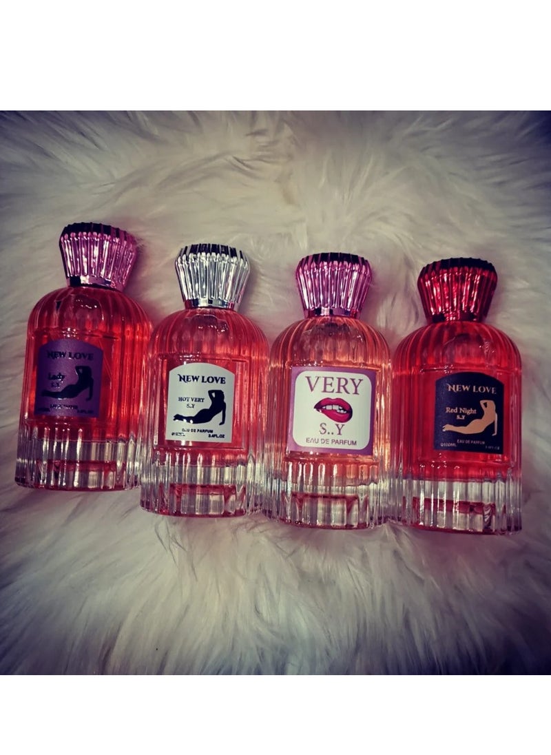 NEW LOVE - Set of 4 pheromone perfumes for women 100 ml - Image 1