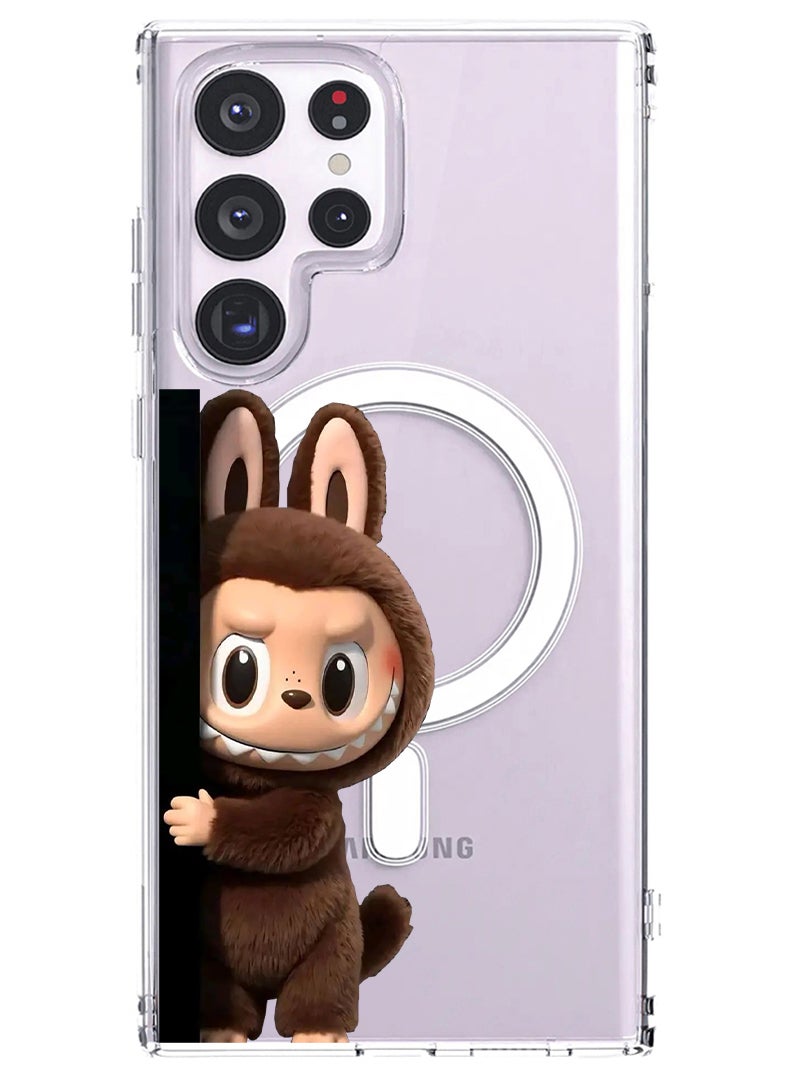 Theodor Magnetic Case for Samsung Galaxy S23 Ultra Compatible with MagSafe Wireless Charging, Shockproof Phone Bumper Cover Labubu (10) - Image 1