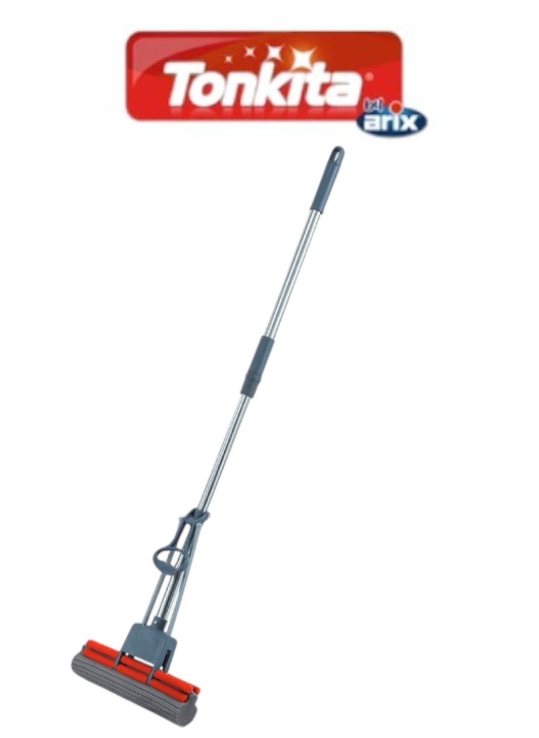 Tonkita Tonkita PVA Mop Floor-Cleaning System – Super Absorbent Sponge with Lever Squeezing Mechanism 