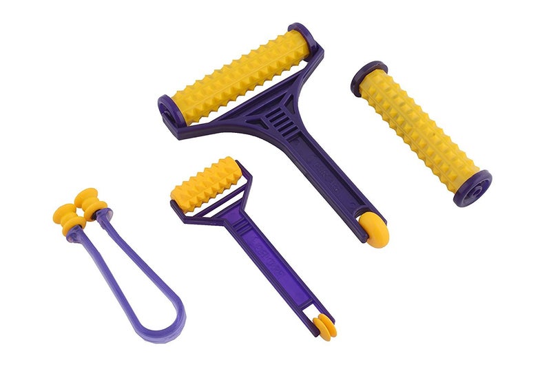 AHCS Whole_Body Acupressure Percare Tools Roller Massager Plastic for Pain Relief, Multicolour - Image 2