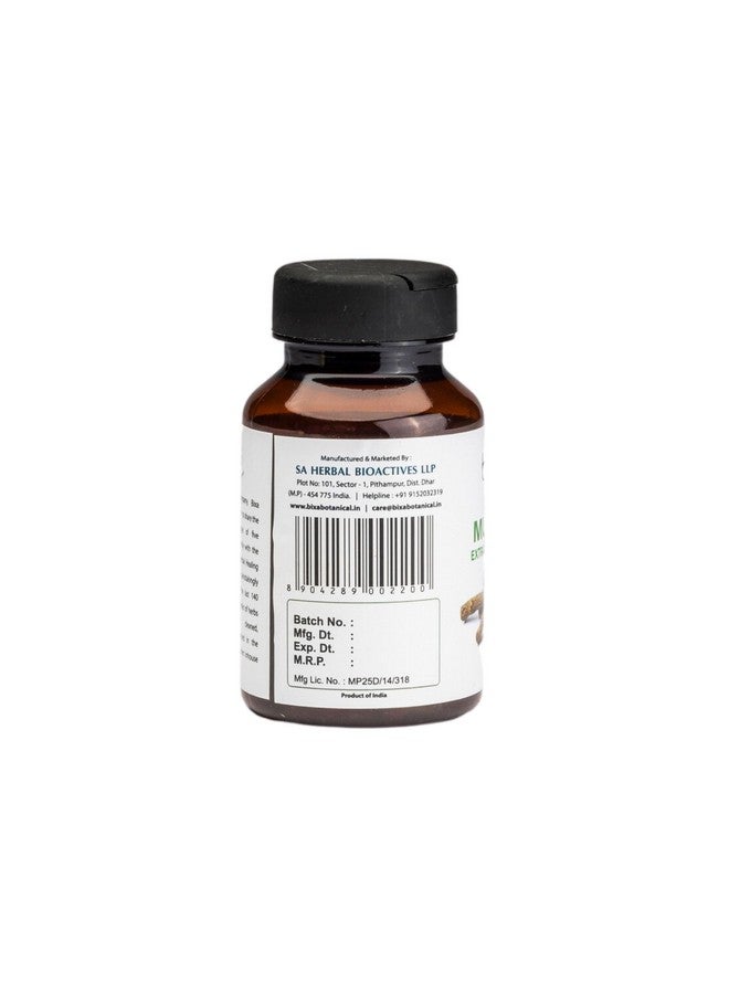 Bixa Botanical Mulethi Extract (Licorice Root, Glycyrrhiza Glabra) 25% Glycyrrhizin | Supports Respiratory Wellness | 60 Veg Capsules (450mg) 200 g - Image 2