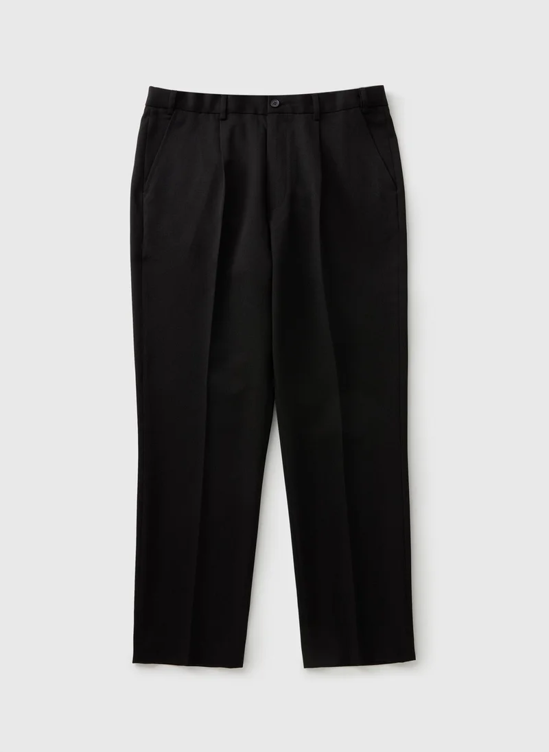ماتلان Taylor & Wright Black Regular Fit Flexi Waist Trousers