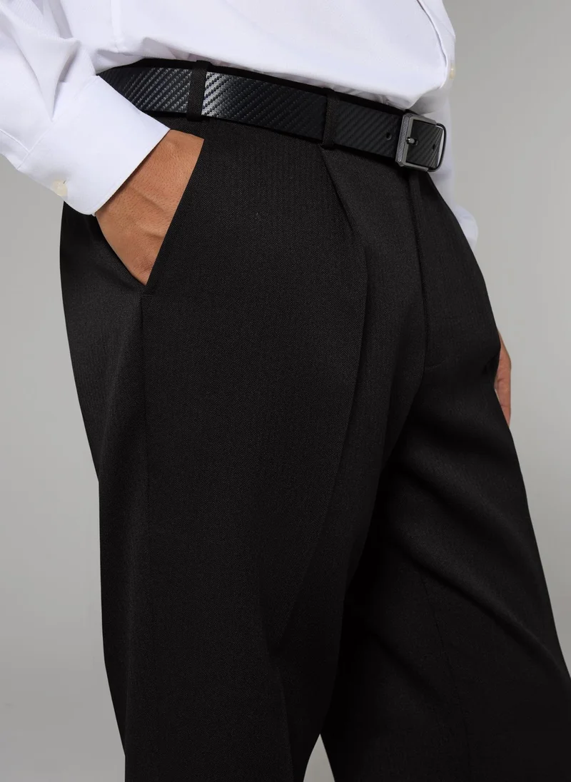 ماتلان Taylor & Wright Black Regular Fit Flexi Waist Trousers
