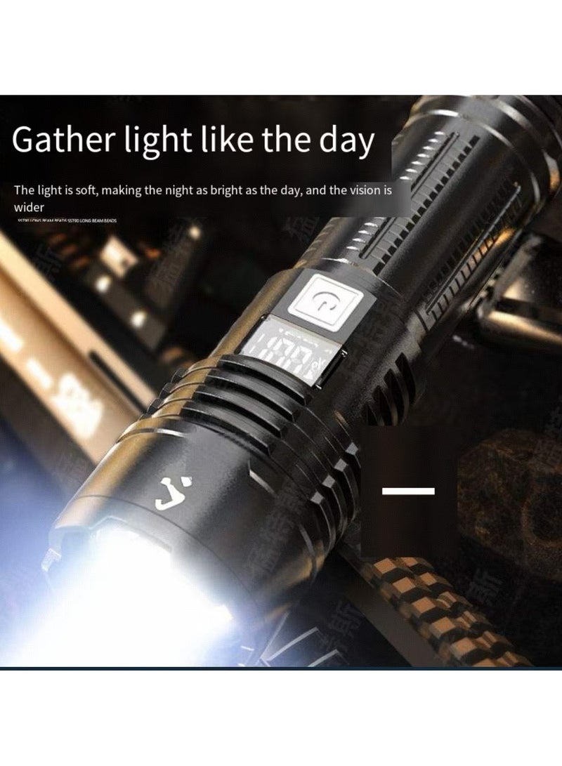 Camping flashlight with multiple modes, high lumen waterproof and shockproof flashlight, 1000m variable zoom LED camping emergency power supply - Image 5