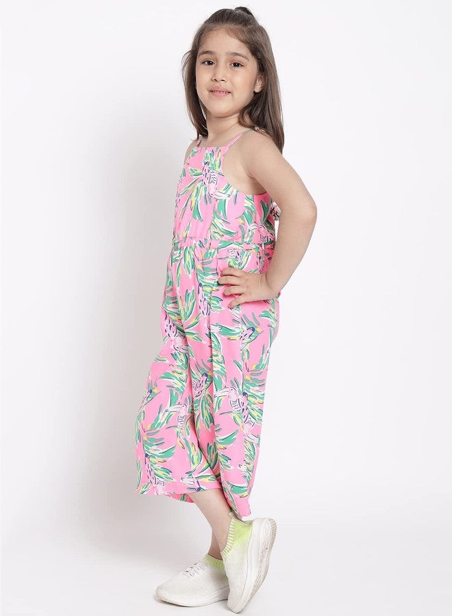 Nautinati Girls Printed Jumpsuit| Age 4-8Years - Image 2