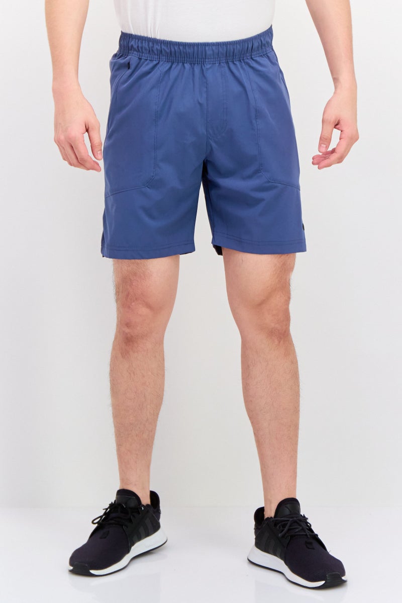 Legend شورتات تدريبية للرجال برباط سحب، 7 إنش، أزرق - Image 1