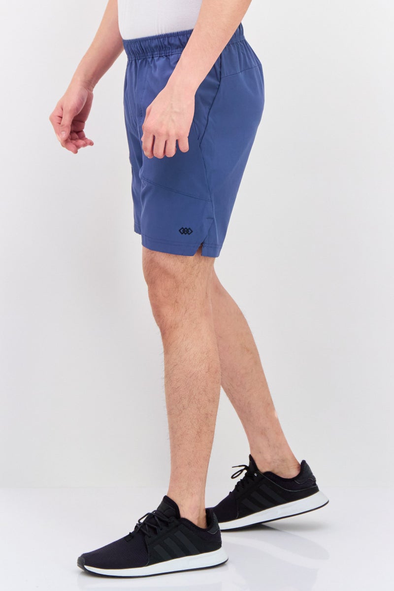 Legend شورتات تدريبية للرجال برباط سحب، 7 إنش، أزرق - Image 2