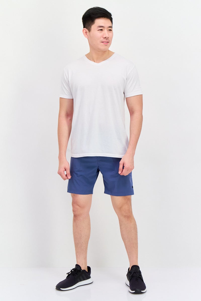 Legend شورتات تدريبية للرجال برباط سحب، 7 إنش، أزرق - Image 4