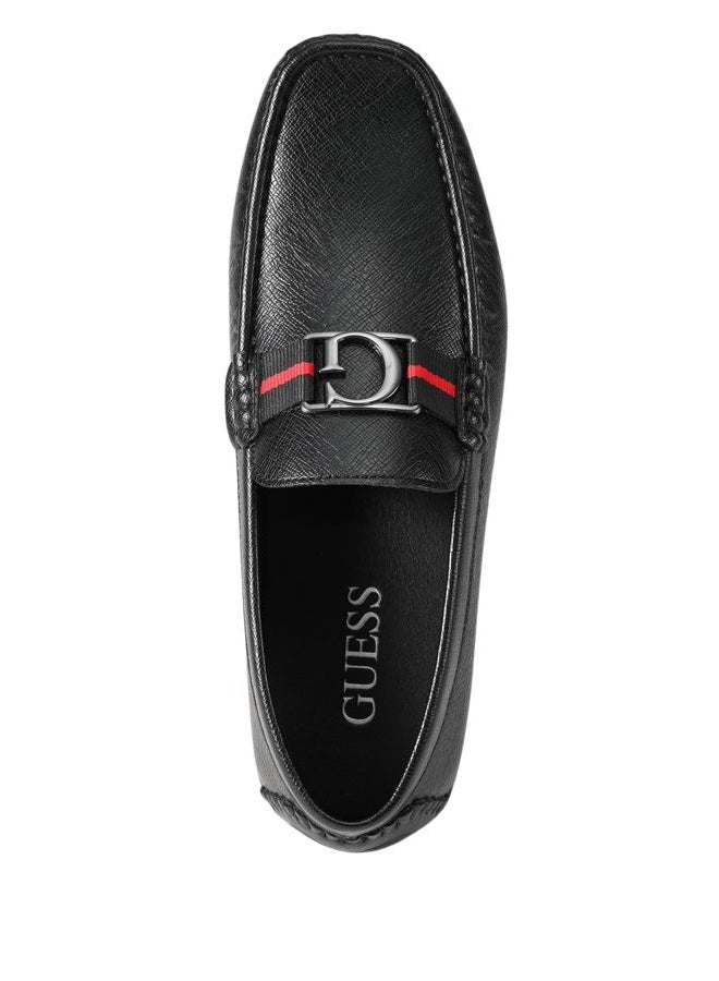 GUESS حذاء لوفر للرجال، أسود سافيان 004، 43 EU - Image 4