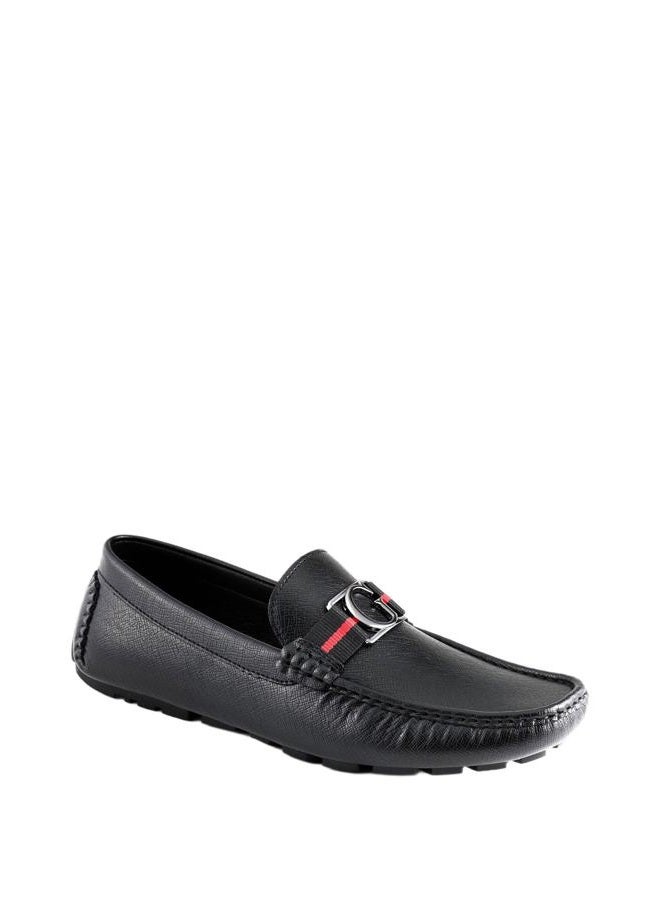 GUESS حذاء لوفر للرجال، أسود سافيان 004، 43 EU - Image 1