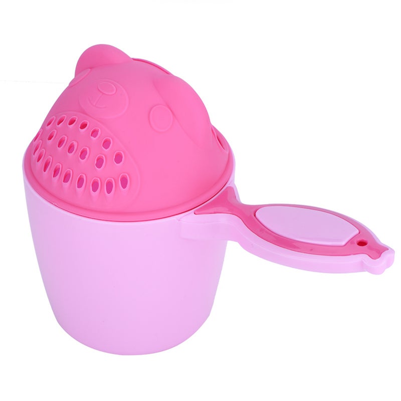 Baby Shampoo Cup Cute Kid Wash Hair Bathing Flusher Protection Eye(Pink) - Image 4