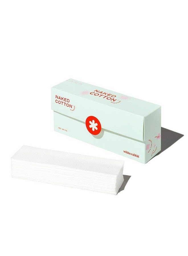 WHITE RABBIT Naked Cotton Stripped Customized Sheet Mask Treatments Create Own Face Mask Soaked In Toner Serum Essence 100% Cotton Unbleached Lintfree Natural & Crueltyfree 180 Count - Image 1