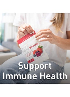 Humann Vitamin D3 Chews High Potency Vitamin D3 5000Iu (125Mcg) Helps Support Healthy Mood Immune Support Respiratory Health & Bone Health Mixed Berry Flavor 30Count  - Image 5