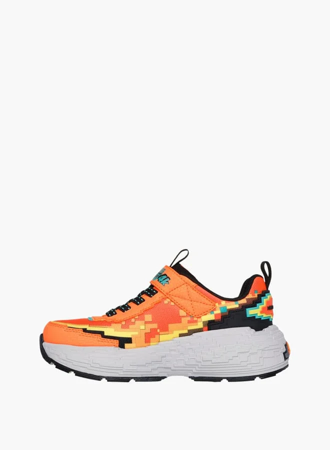 SKECHERS Boys' Game Print Sneakers With Hook And Loop Closure - Megacraft 4K