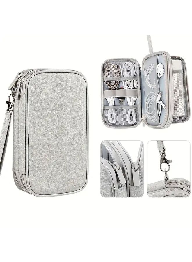 365 Day Use 22 Festival Compatible Digital Storage Bag For Power Bank Mouse Charger Cable And Hard Drive Case Organizer Black - Image 4
