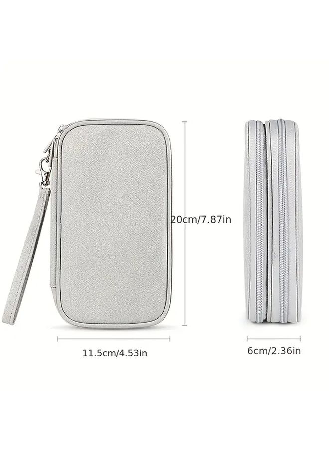 365 Day Use 22 Festival Compatible Digital Storage Bag For Power Bank Mouse Charger Cable And Hard Drive Case Organizer Black - Image 1