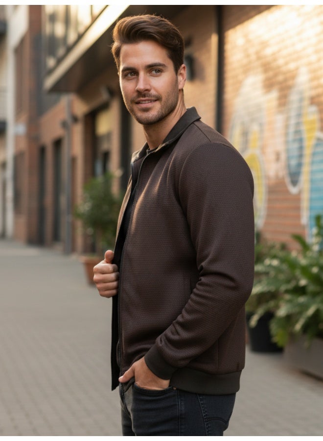 RIGO Brown Premium Jacket for Men - Image 3