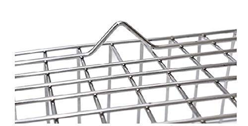 Nirgun Empex Stainless Steel Dish Drainer Basket Kitchen Utensil Drying StandPlate RackBartan Basket Sink Counter Top Drainer Rack 48x37x20 cm - Image 4