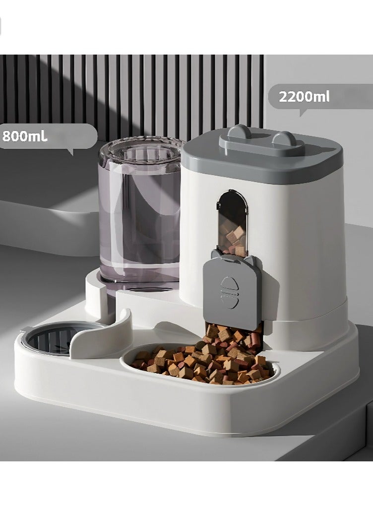 2-in-1 Pet Feeder  Water Dispenser, Automatic Gravity Design for Cats  Dogs – BPA-Free, Large Capacity - Image 1