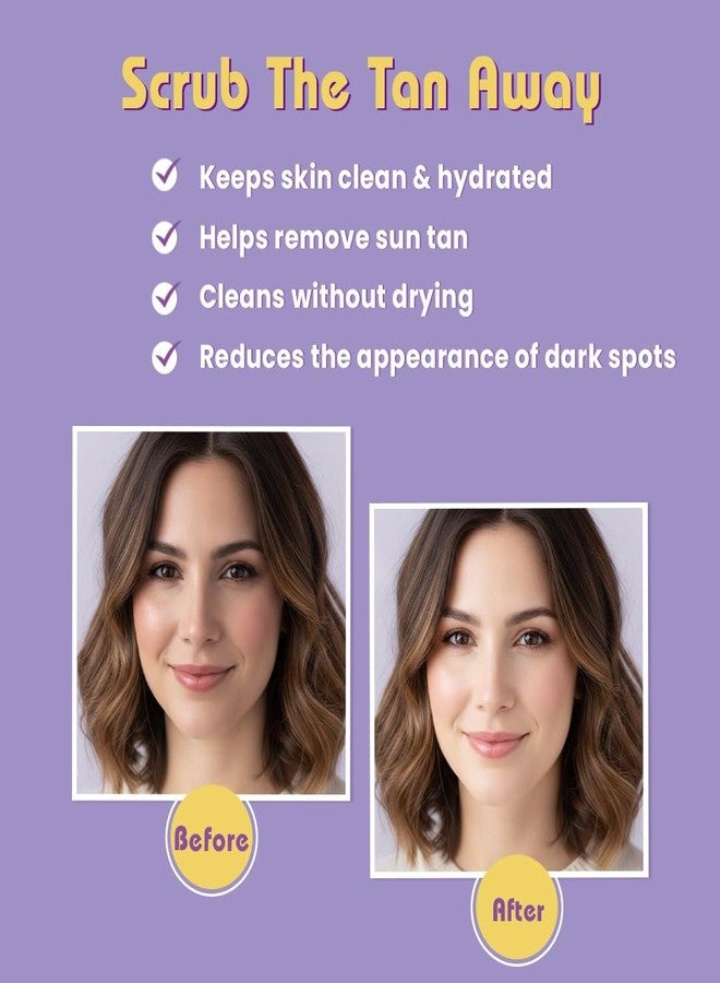 Glamveda De Tan Scrub For Face 100gm | Face Mask for Glowing Skin & Tan Removal | Cleanser, Dead Skin | Blackhead Remover For Deep Exfoliation | Face Scrub For Men & Women | All Skin Types - Image 3
