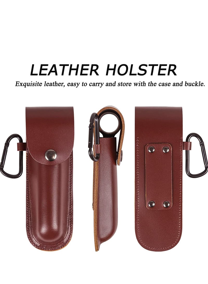 SOLARAE Survival Settlers Tool Bushcraft Hand Auger Wrench Manual Wood Drill Bit Gear with Leather Storage Case for Camping and Outdoor - Image 4