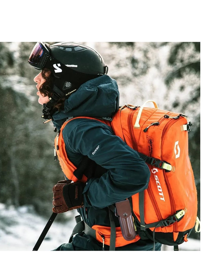 SOLARAE Survival Settlers Tool Bushcraft Hand Auger Wrench Manual Wood Drill Bit Gear with Leather Storage Case for Camping and Outdoor - Image 2