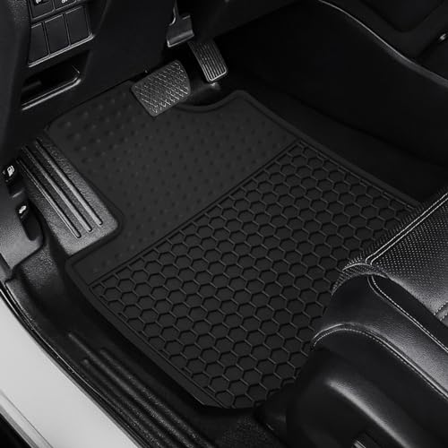 Matericuo Car Floor Mats Custom Fit for Chevrolet Tahoe/GMC Yukon/Cadillac Escalade with 2nd Row Bench Seats 2021-2025 Chevy Black Rubber Auto Liner Mats All Weather Protection Odorless - Image 5