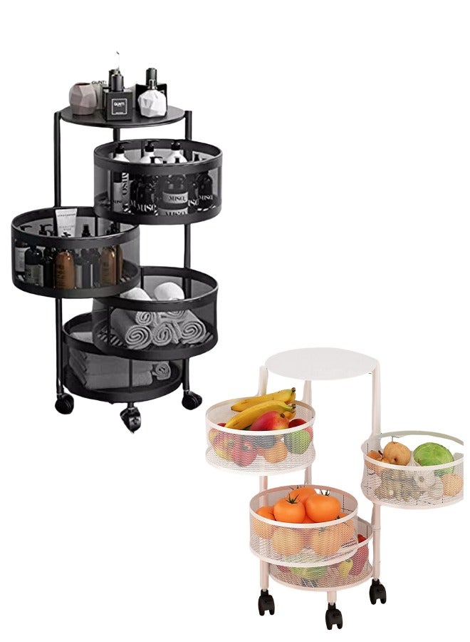 Prince Multi-Layer Kitchen Storage Shelf, Rotatable Kitchen - Image 5