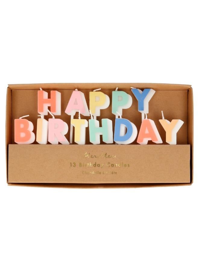 Happy Birthday Candle Set