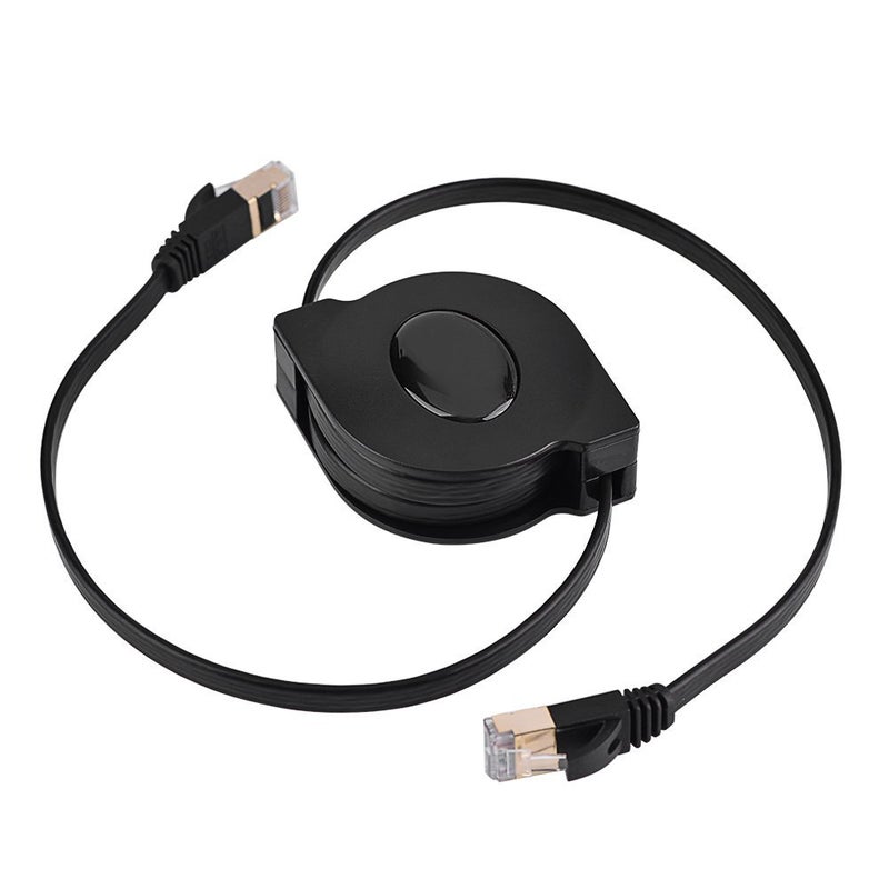 كلاراكو كابل إيثرنت CAT 7، كابل شبكة LAN قابل للسحب CAT7 RJ45 600 ميجاهرتز محمي، سلك إيثرنت مسطح - Image 5