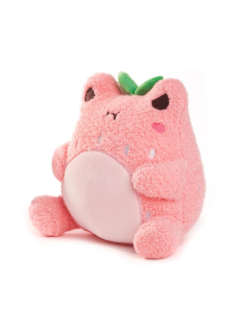Kawaii Strawberry Froggie 9 Inch Soft Plush Toy Collectible Stuffed Animal - Image 2