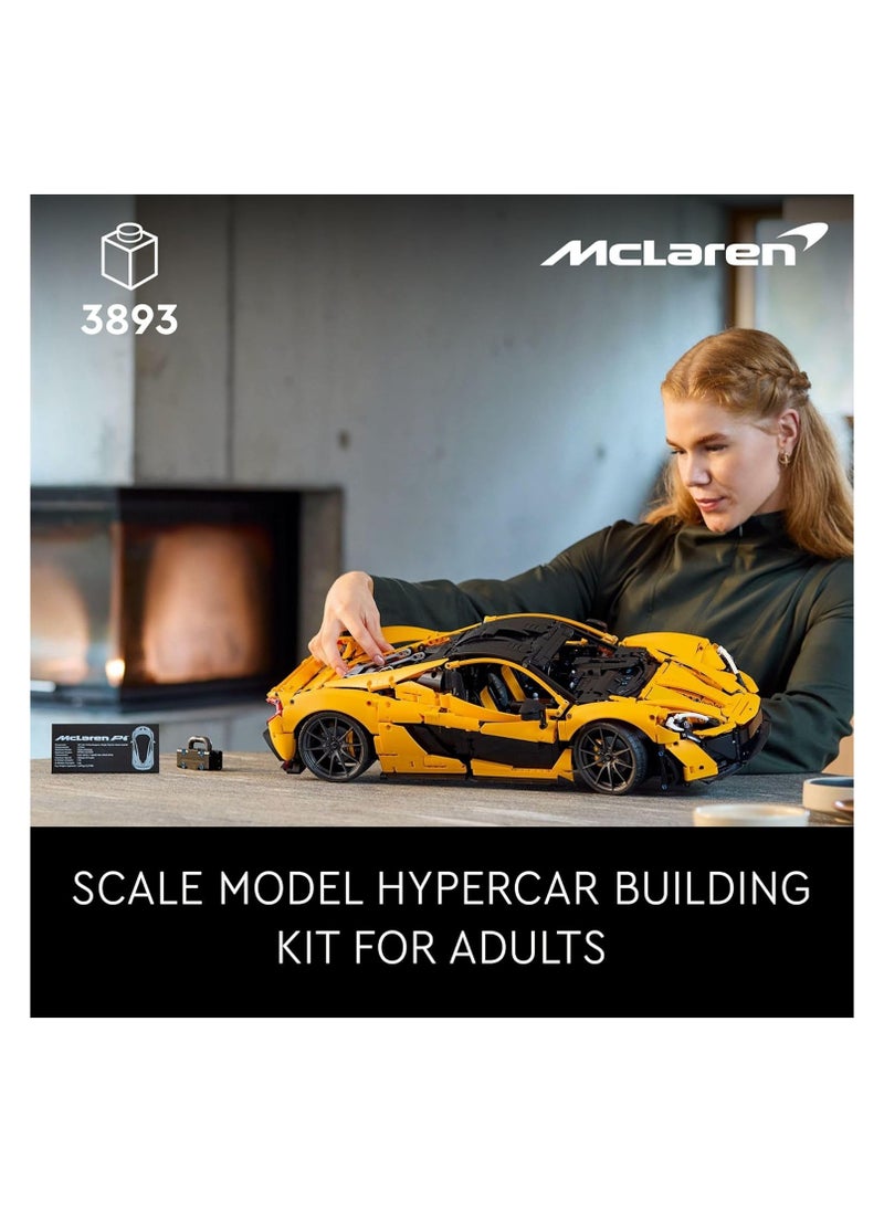 LEGO - LEGO Technic McLaren P1 Hypercar Building Set, F1 Gift for Adults, Formula 1 Race Car Collectible Model with V8 Piston Engine and 7-Speed Gearbox, 42172 - Image 1