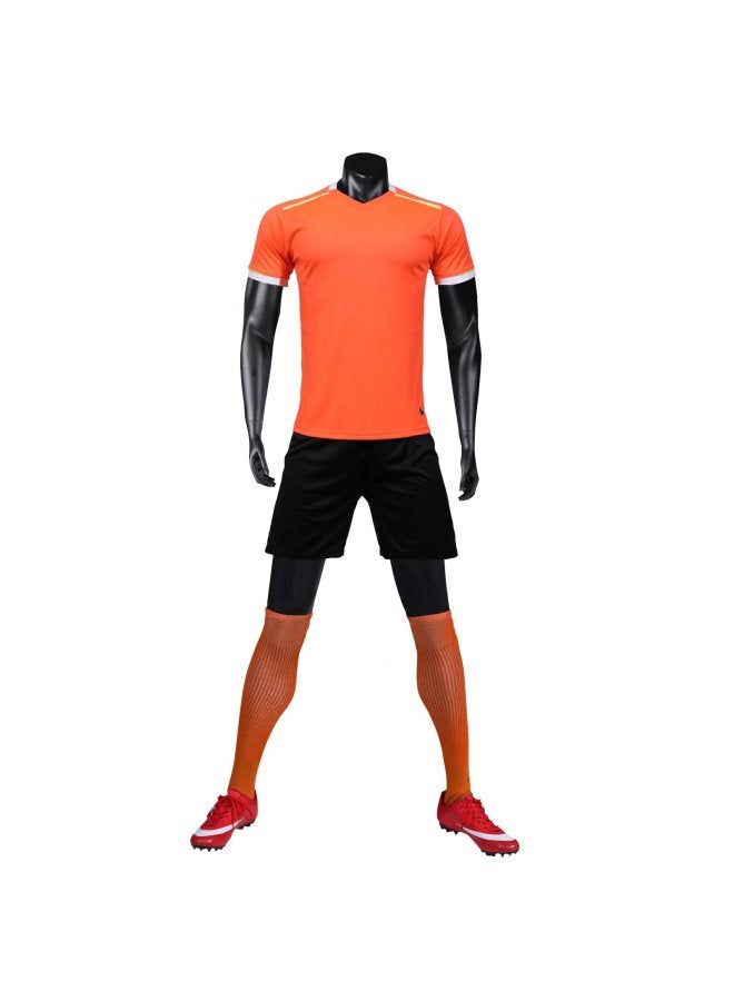 Orange Short Sleeve Football Jersey - Image 1