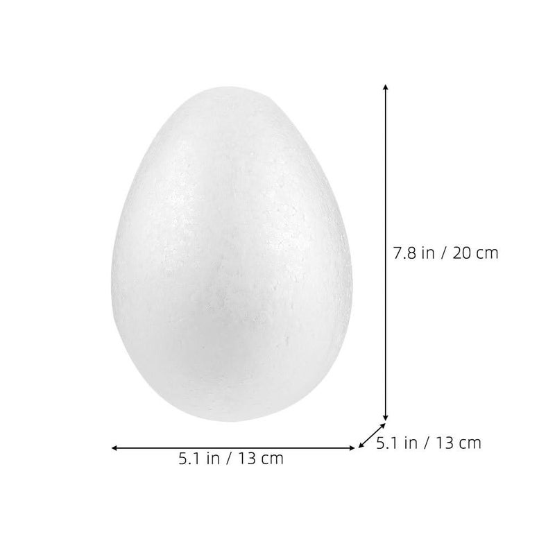 White Foam Easter Eggs DIY Craft Decorations 3 Pack Simulation Ornaments For Party - Image 3